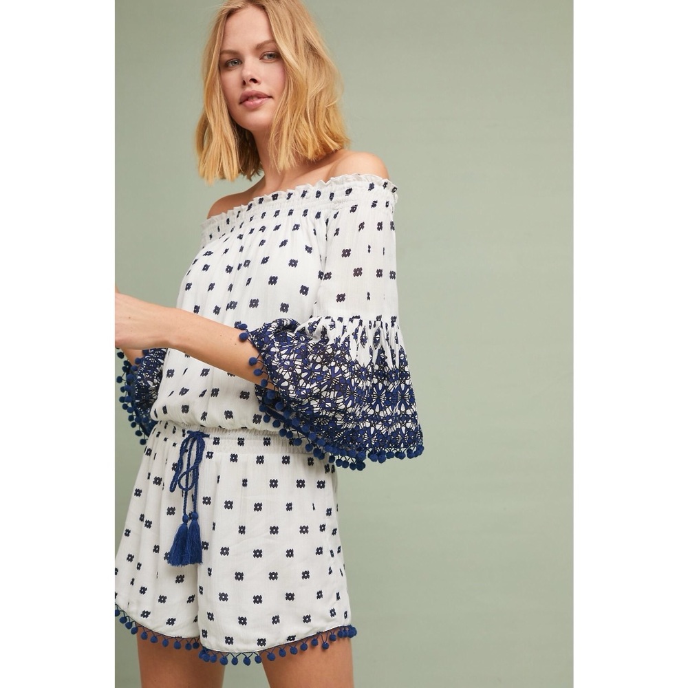 Anthropologie Raga Gaivota Pommed Romper Medium